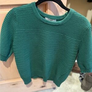 Daniel Rainn Textured Knit Green Sweater